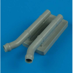 Quickboost 48305 1/48 Junkers Ju 87d-5n Night Exhaust Type C For Hasegawa