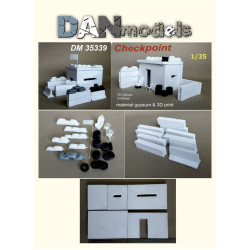 Dan Models 35339 1/35 Checkpoint. Gypsum Diorama Kit 75 120mm H85mm