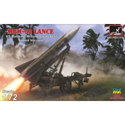 Armory 72432 1/72 Mgm 52 Lance Us Tactical Ballistic Surface To Surface Missile On Towed Launcher