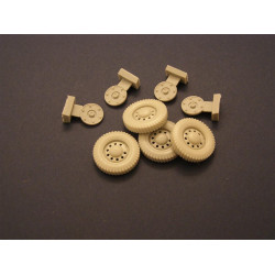 Panzer Art Re35-031 1/35 Road Wheels With Spare For Scout Car Dingo Accessories
