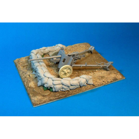 Panzer Art Re35-183 1/35 North Africa Light Anti-tank Gun Stand Diorama Kit