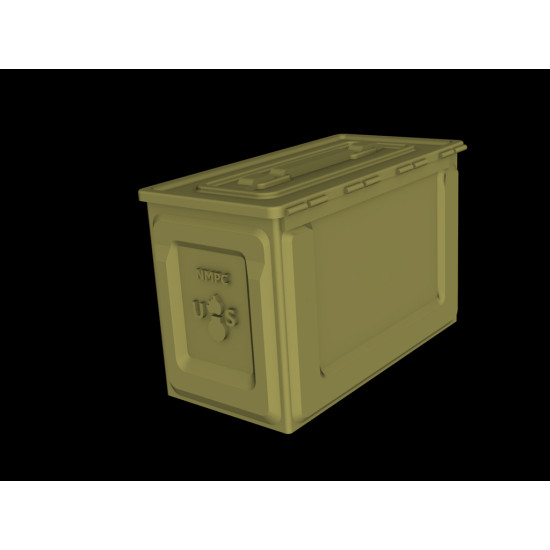 Panzer Art Re35-394 1/35 Us Ammo Boxes For 0,5 Ammo Metal Patern Accessories Kit