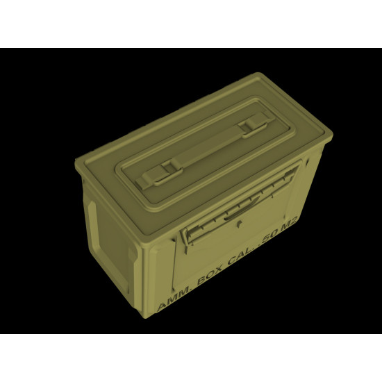 Panzer Art Re35-394 1/35 Us Ammo Boxes For 0,5 Ammo Metal Patern Accessories Kit