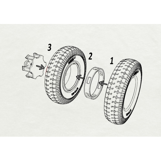 Panzer Art Re35-582 1/35 Lancia 3ro Road Wheels Civillian Pattern Accessories