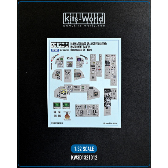 Kits World Kw3d1321012 1/32 3d Decal Instrument Panavia Tornado Gr.4