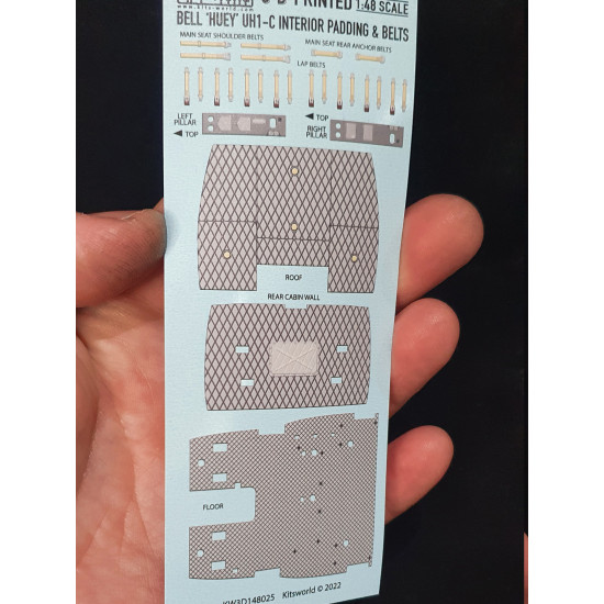 Kits World Kw3d148025 1/48 3d Decal Uh1-c Huey Insulation And Belts Kits World Kw3d148025 1/48 3d Decal Uh1-c Huey Insulation And Belts
