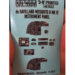 Kits World Kw3d1481025 1/48 3d Decal Instruments Panel De Havilland Mosquito B Mk.iv/Pr