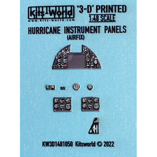 Kits World Kw3d1481050 1/48 3d Decal Instruments Panel Hawker Hurricane Airfix Kits World Kw3d1481050 1/48 3d Decal Instruments Panel Hawker Hurricane Airfix