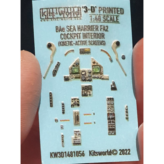 Kits World Kw3d1481056 1/48 3d Instruments Panel Hawker Siddeley Sea Harrier Fa2