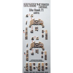 Kits World Kw3d1481063 1/48 3d Decal Instruments Panel Bae Hawk T1 For Airfix