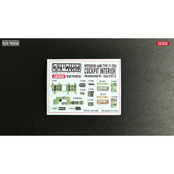 Kits World Kw3d1481084 1/48 3d Instruments Panel Mitsubishi A6m For Eduard