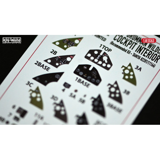 Kits World Kw3d1481085 1/48 3d Instruments Panel F4f Grumman Wildcat For Eduard