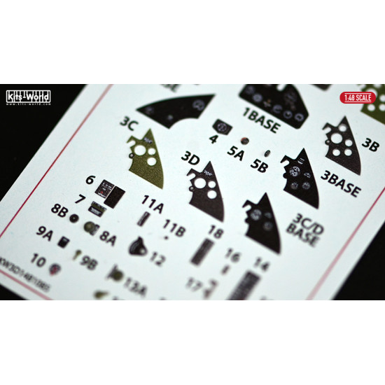 Kits World Kw3d1481085 1/48 3d Instruments Panel F4f Grumman Wildcat For Eduard