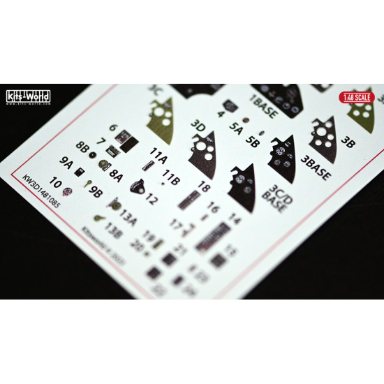 Kits World Kw3d1481085 1/48 3d Instruments Panel F4f Grumman Wildcat For Eduard