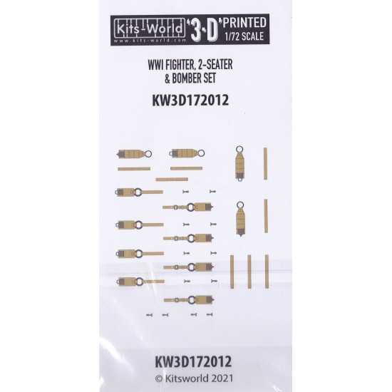 Kits World Kw3d172012 1/72 3d Decal Wwi Fighter 2-seater And Bomber Set