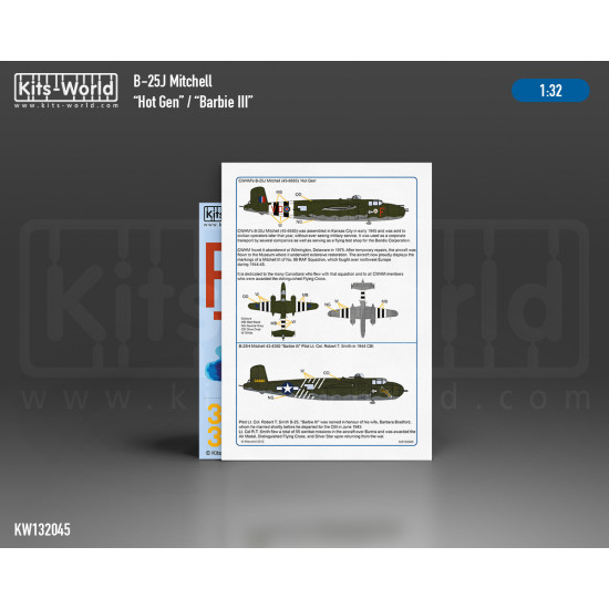 Kits World Kw132045 1/32 Decal For N/A B-25j Mitchell Hot Gen/Barbie Iii Kits World Kw132045 1/32 Decal For N/A B-25j Mitchell Hot Gen/Barbie Iii