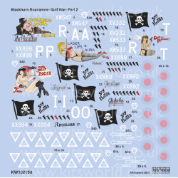 Kits World Kw132160 1/32 Decal For Blackburn Buccaneers Gulf War Part Two