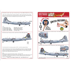 Kits World Kw148083 1/48 Decal B-29 Super Fortress B-29-40-bw 42-24614 Joltin Josie