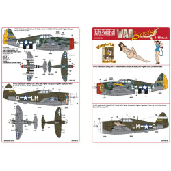 Kits World Kw148134 1/48 Decal For P-47d Razorbacks Button Nose Triss