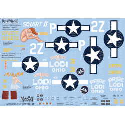 Kits World Kw148136 1/48 Decal For Boeing B-17 F/G Flying Fortress