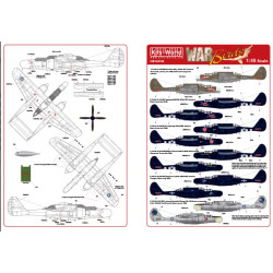 Kits World Kw148169 1/48 Decal For Northrop P-61 Black Widow Night Fighter