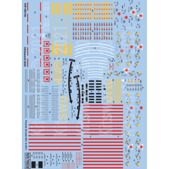 Kits World Kw148216 1/48 Decal For Bae Hawk Panavia Tornado Gr1-gr4