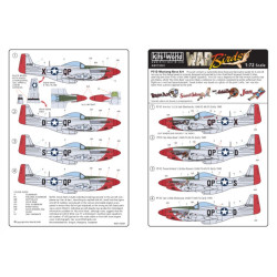 Kits World Kw172001 1/72 Decal For American Nose Art P51b/D Mustang