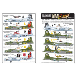 Kits World Kw172010 1/72 Decal For B17 F/G Flying Fortress Mason And Dixon
