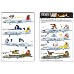 Kits World Kw172014 1/72 Decal For B17 G Flying Fortress Accessories Kit