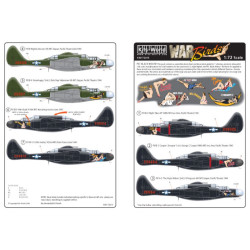 Kits World Kw172015 1/72 Decal For P61 Black Widow Night Fighter