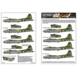 Kits World Kw172019 1/72 Decal For B17f/G Flying Fortress Memphis Belle/Sally B