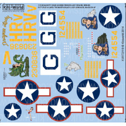 Kits World Kw172119 1/72 Decal For B-17f Flying Fortress Accessories For Aircraft