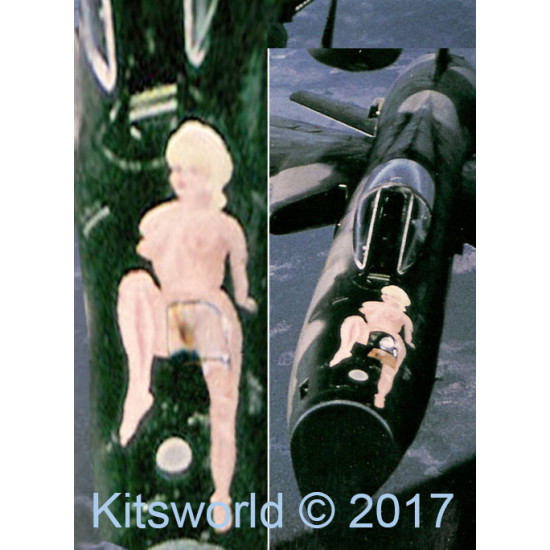 Kits World Kw172151 1/72 Decal For F-105d Thunderchief Pussy Galore Ii Dynamic Duo