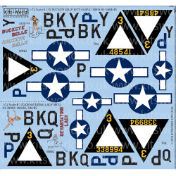 Kits World Kw172162 1/72 Decal For B-17g Flying Fortress Accessories Kit