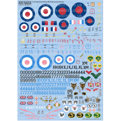 Kits World Kw172214 1/72 Decal For Avro Vulcan Accessories For Aircraft