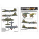 Kits World KW172237 1/72 Decal for Boeing B-17G Flying Fortress Accessories kit