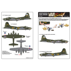 Kits World Kw172240 1/72 Decal For Boeing B-17g Flying Fortress Accessories Kit