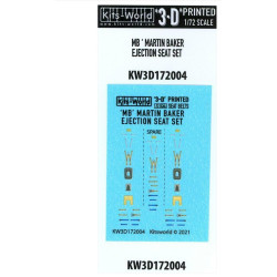 Kits World Kw3d172004 1/72 3d Decal Martin Baker Ejection Seat Belt Set