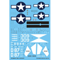 Techmod 32017 1/32 Decal For Avenger Tbm-3 Accessories Kit