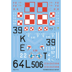 Techmod 32072 1/32 Decal For Pzl P-11c Accessories For Aircraft