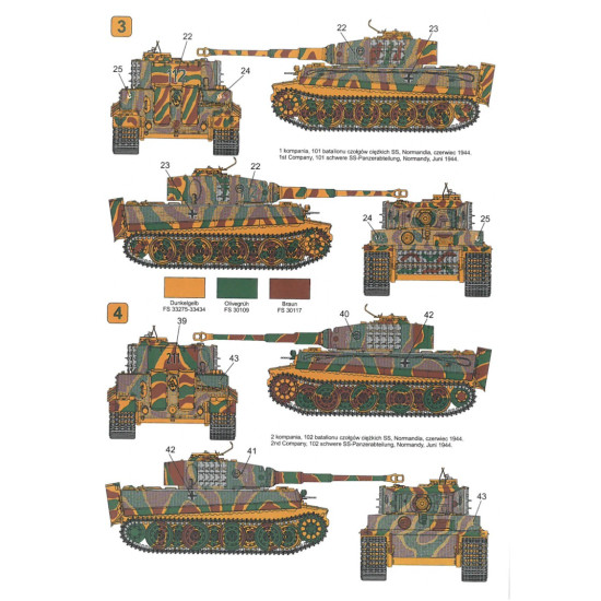 Techmod 35001 1/35 Decal For Pzkpfw Vi Tiger I Late Accessories For Model Kit