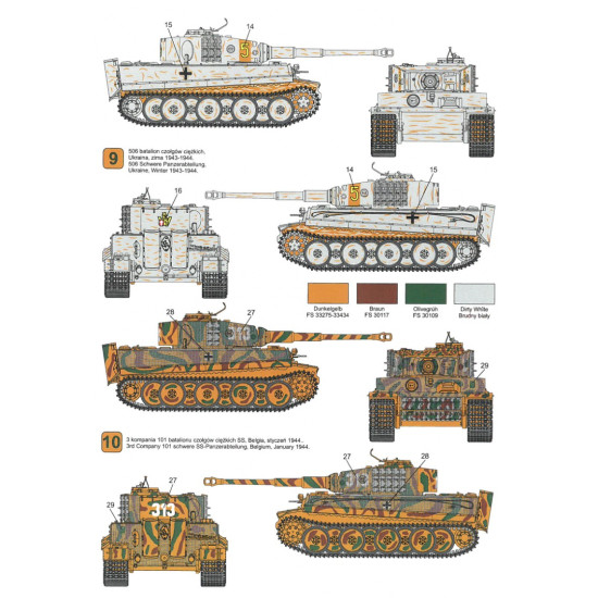 Techmod 35006 1/35 Decal For Pzkpfw Vi Tiger I Mid Accessories For Model Kit