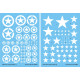 Techmod 35009 1/35 Decal For Allien Stars White Accessories For Model Kit