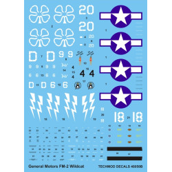 Techmod 48050 1/48 Decal For Wildcat Fm-2 Accessories For Aircraft