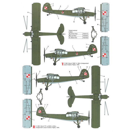 Techmod 48084 1/48 Decal For Fieseler Fi-156c Storch Accessories For Aircraft