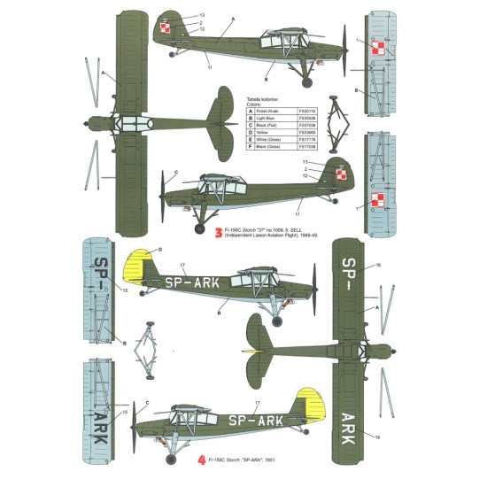 Techmod 48084 1/48 Decal For Fieseler Fi-156c Storch Accessories For Aircraft