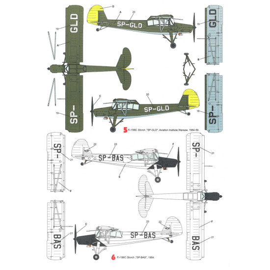 Techmod 48084 1/48 Decal For Fieseler Fi-156c Storch Accessories For Aircraft