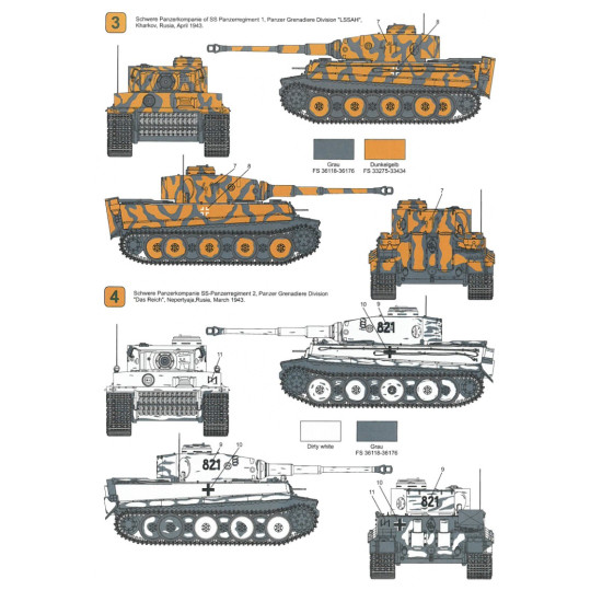 Techmod 48408 1/48 Decal For Pzkpfw Vi Tiger Early Accessories For Model Kit