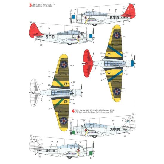 Techmod 48810 1/48 Decal For Tbd-1 Devastator Accessories For Aircraft