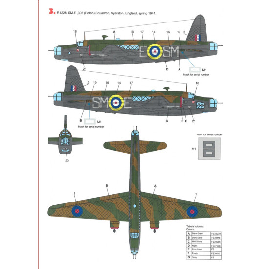 Techmod 48811 1/48 Decal For Wellington Mk Ic Accessories For Aircraft